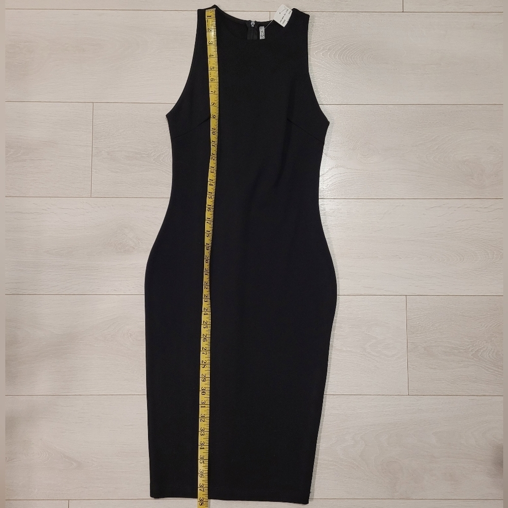 LBD Cefian Thick Black Bodycon Dress - Picture 4 of 5